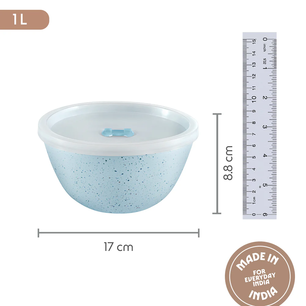 Colors Blue Bowl with Lid - Image 2