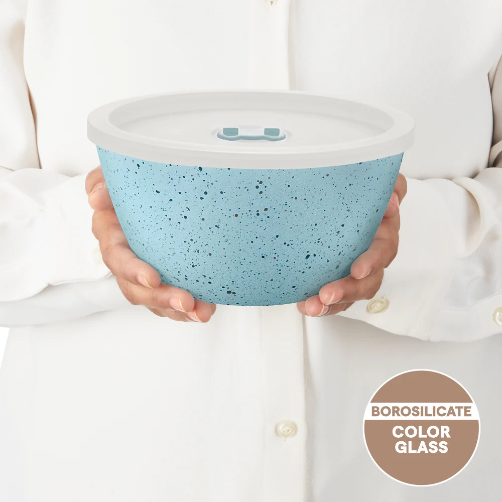 Colors Blue Bowl with Lid - Image 3