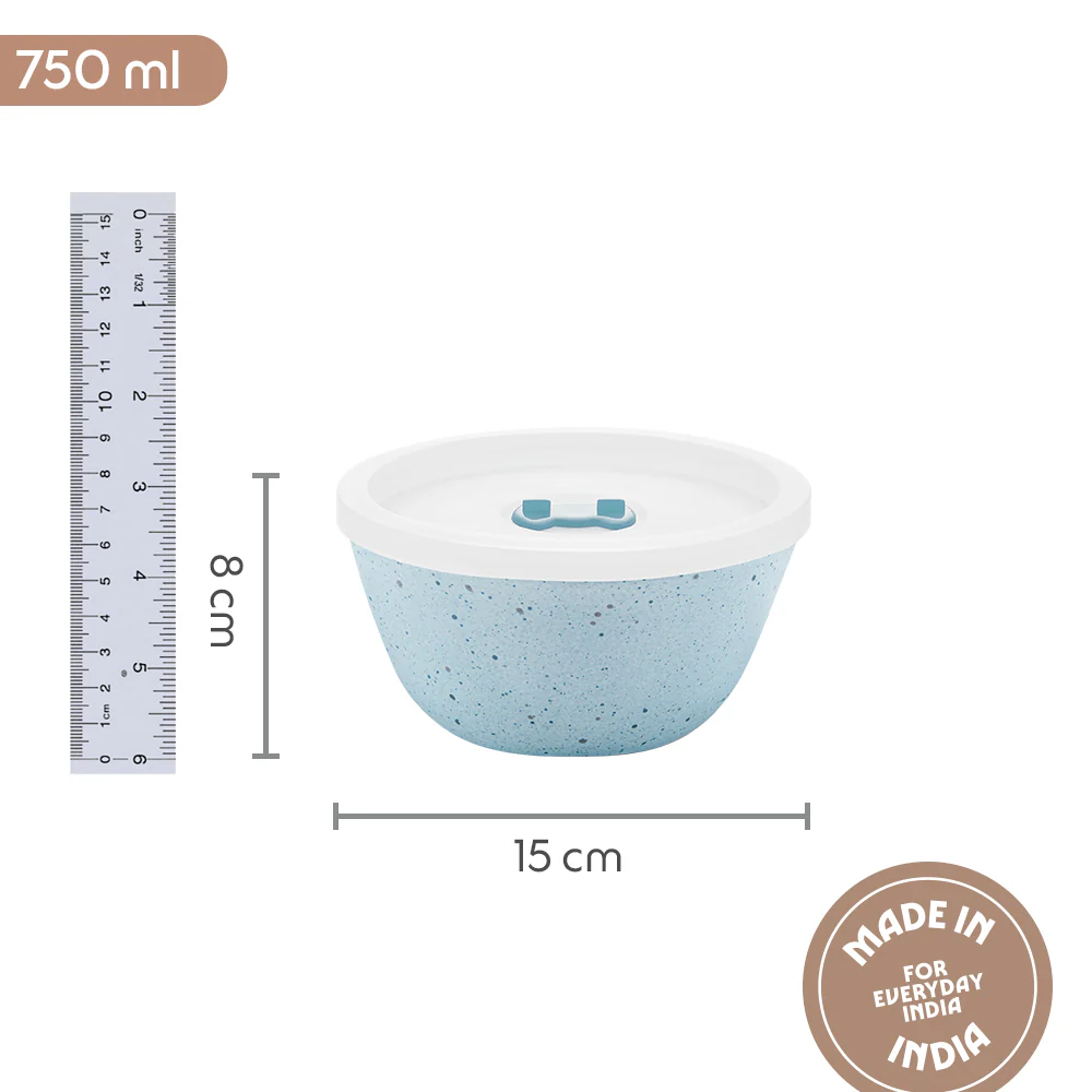 Colors Blue Bowl with Lid - Image 2