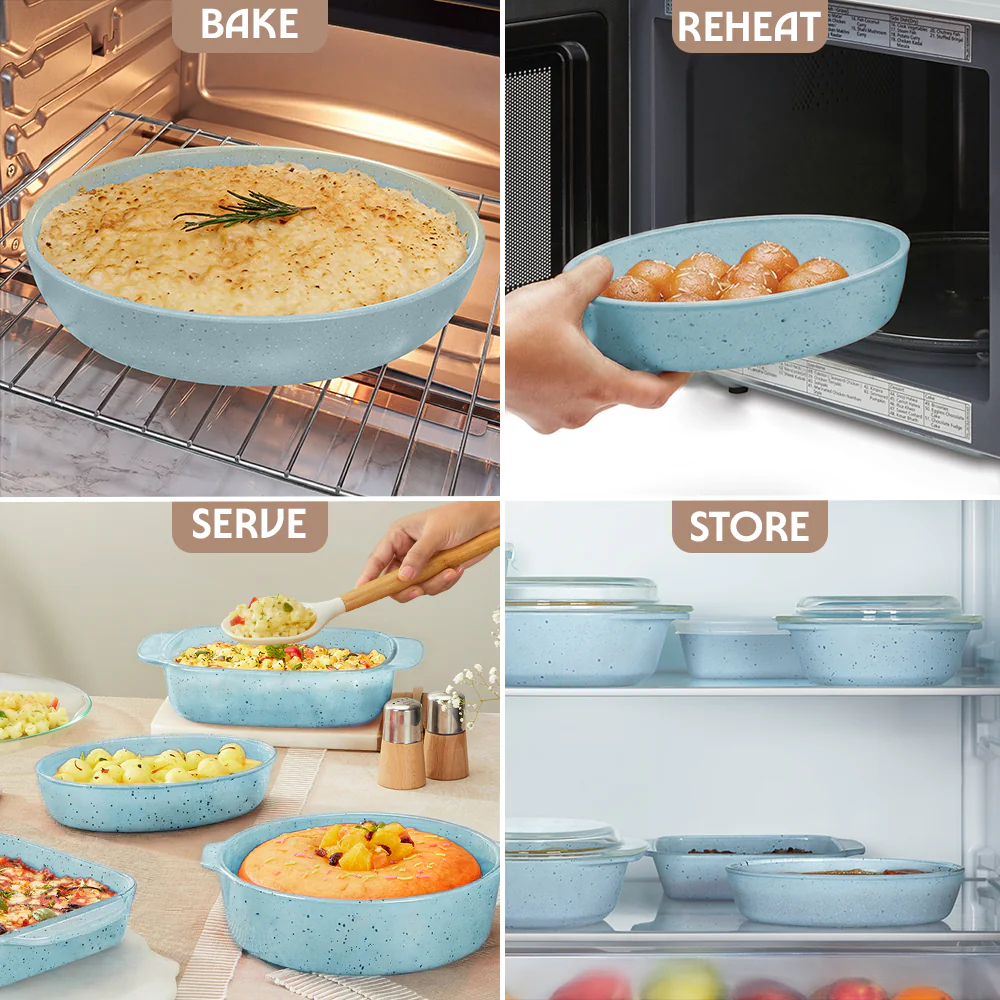 Colors Blue Oval Baking Dish - Image 5
