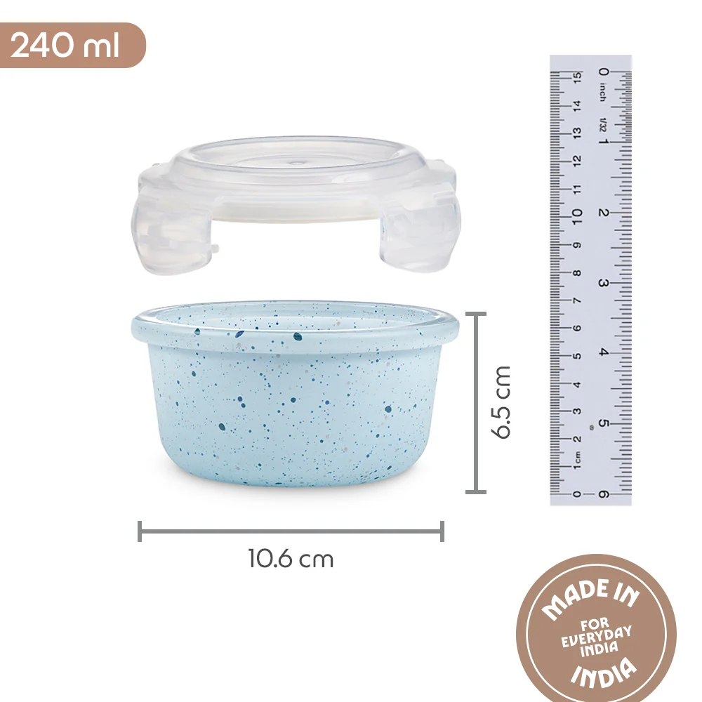 Colors Kube Blue Round Klip n Store - Image 2