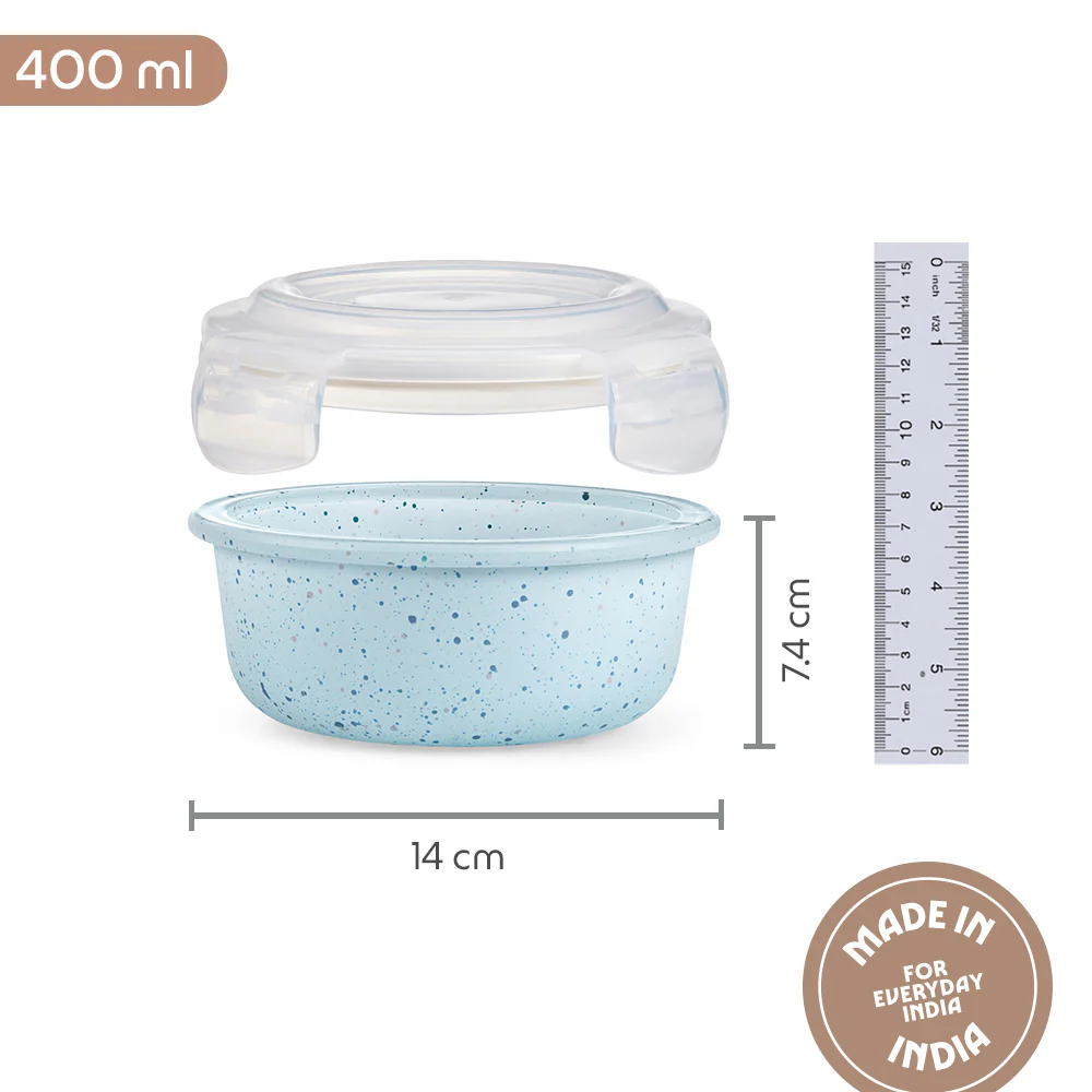 Colors Kube Blue Round Klip n Store - Image 2