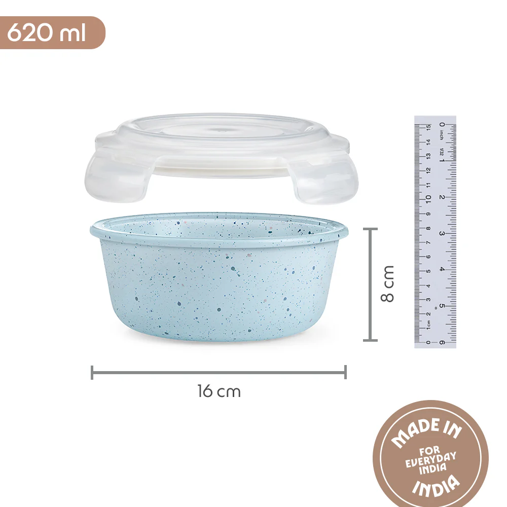 Colors Kube Blue Round Klip n Store - Image 2