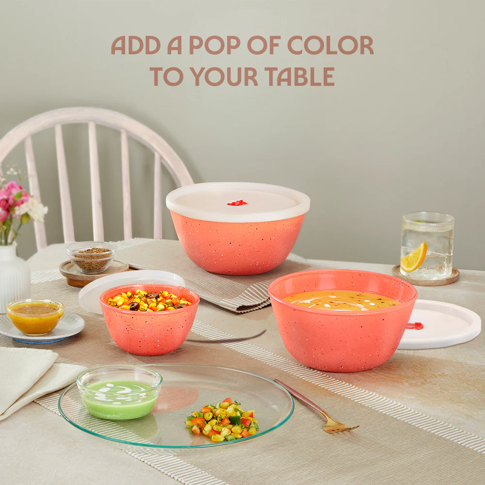 Colors Kube Pink Bowl with Lid - Image 4