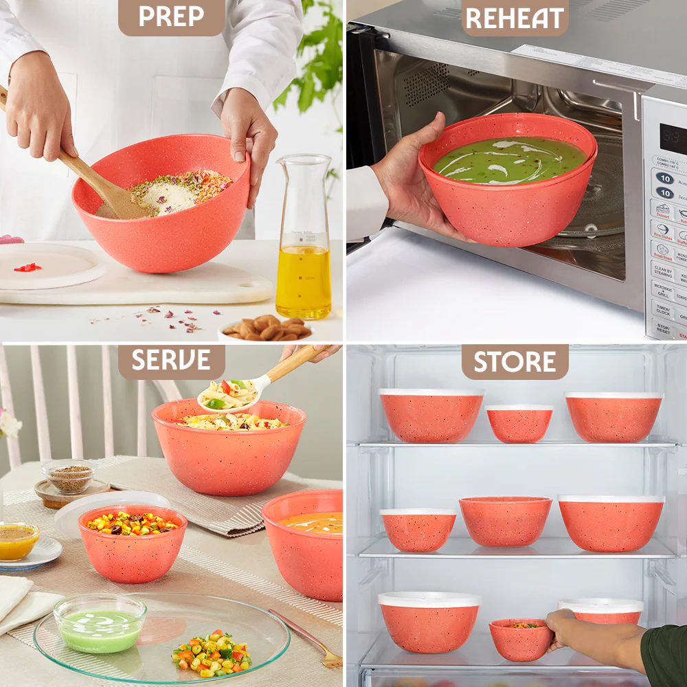 Colors Kube Pink Bowl with Lid - Image 5