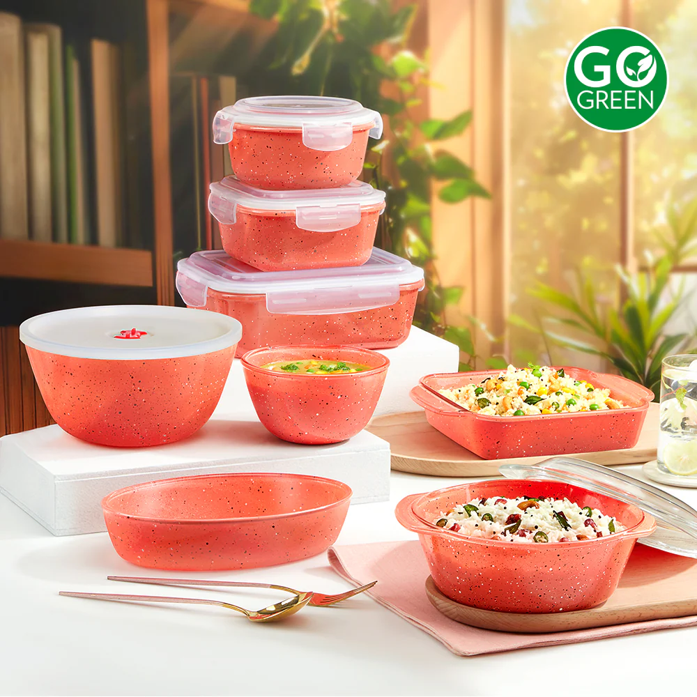 Colors Kube Pink Bowl with Lid - Image 7