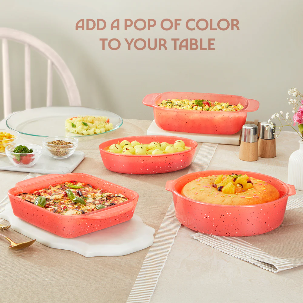 Colors Kube Pink Deep Rectangle Dish - Image 5