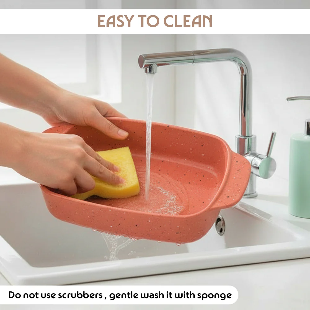Colors Kube Pink Deep Rectangle Dish - Image 7