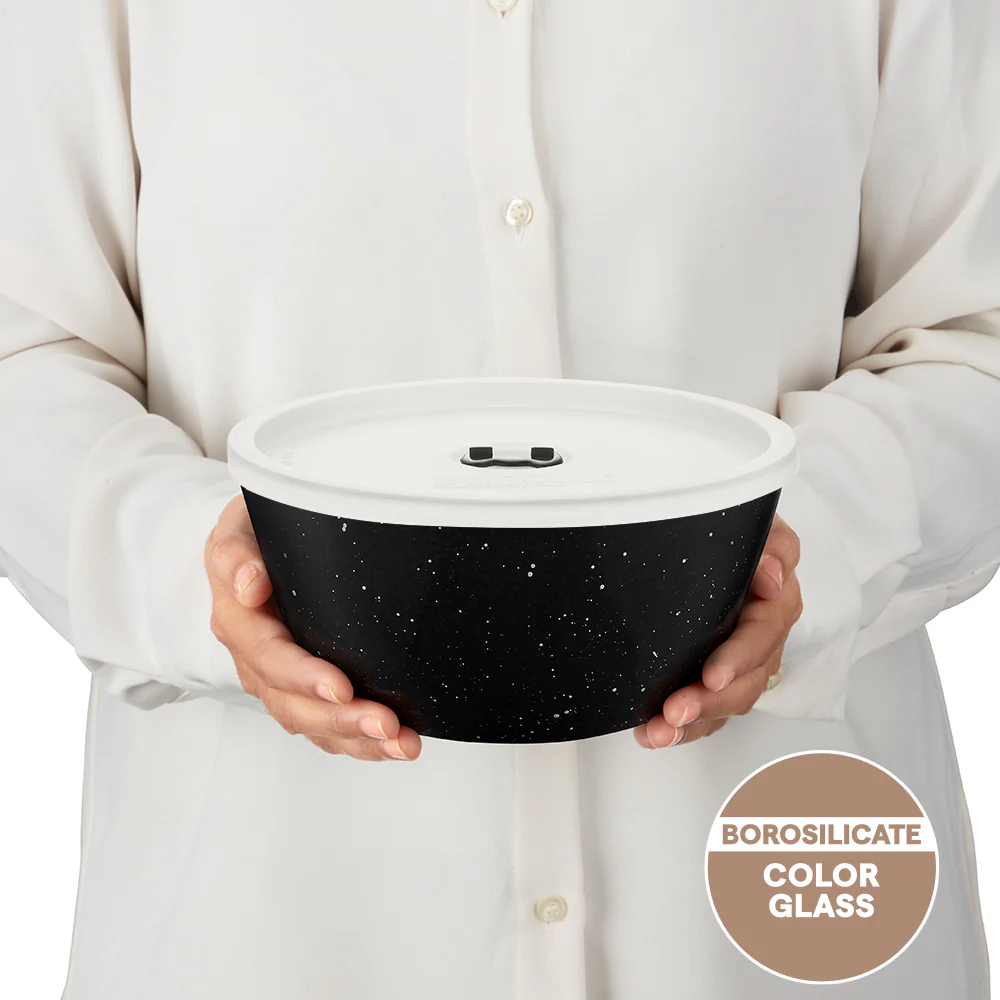 Colors Pebble Black Bowl with Lid - Image 3