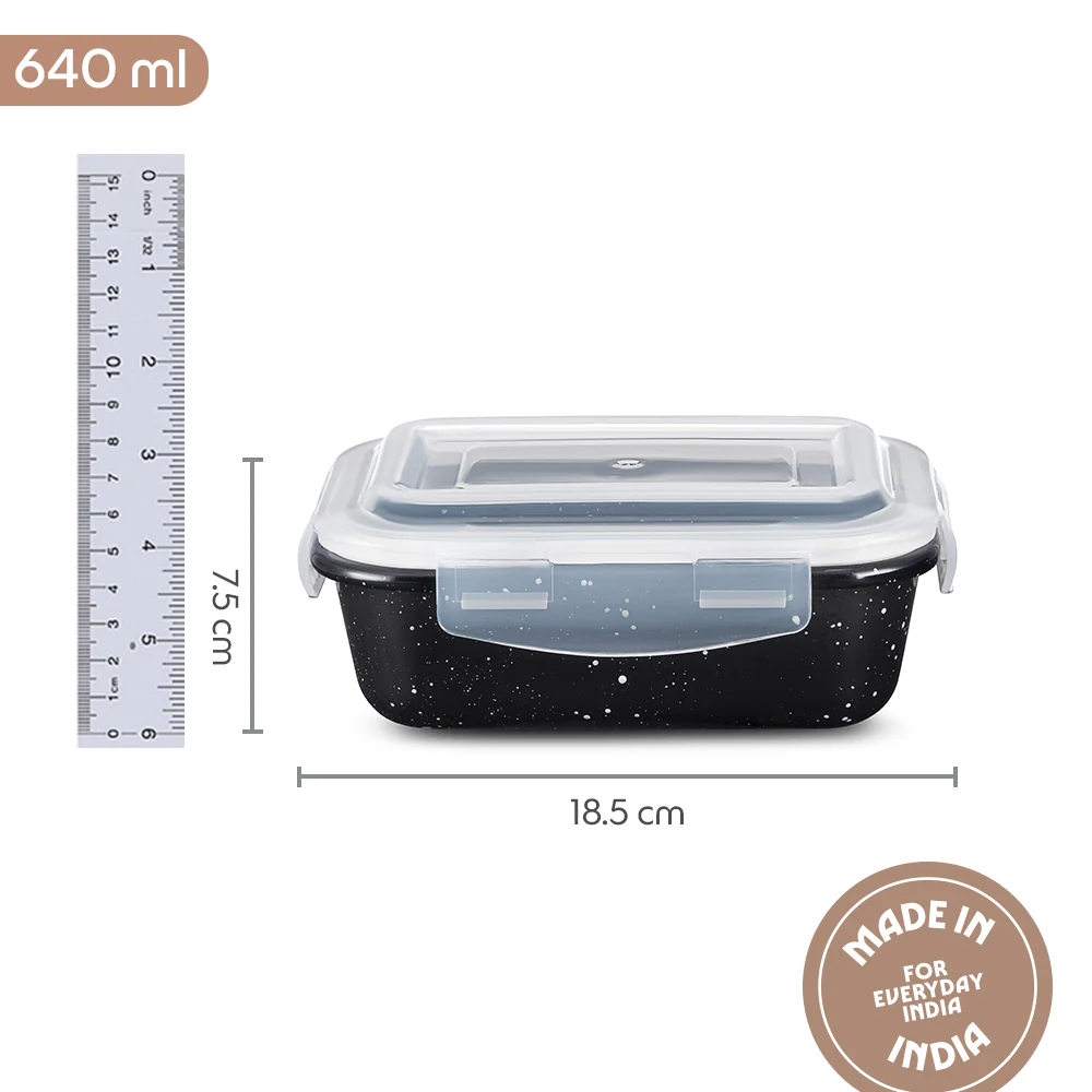 Colors Pebble Black Rectangle Klip n Store - Image 2