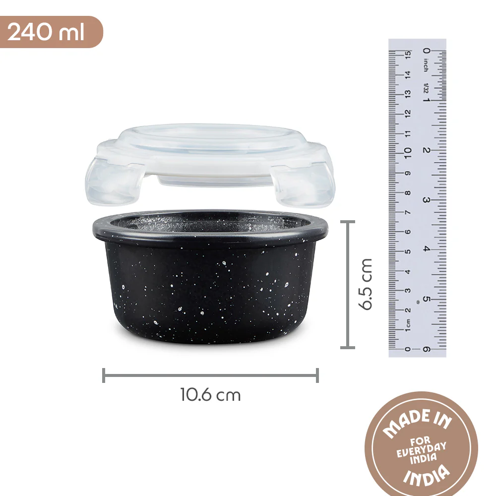 Colors Pebble Black Round Klip n Store - Image 2