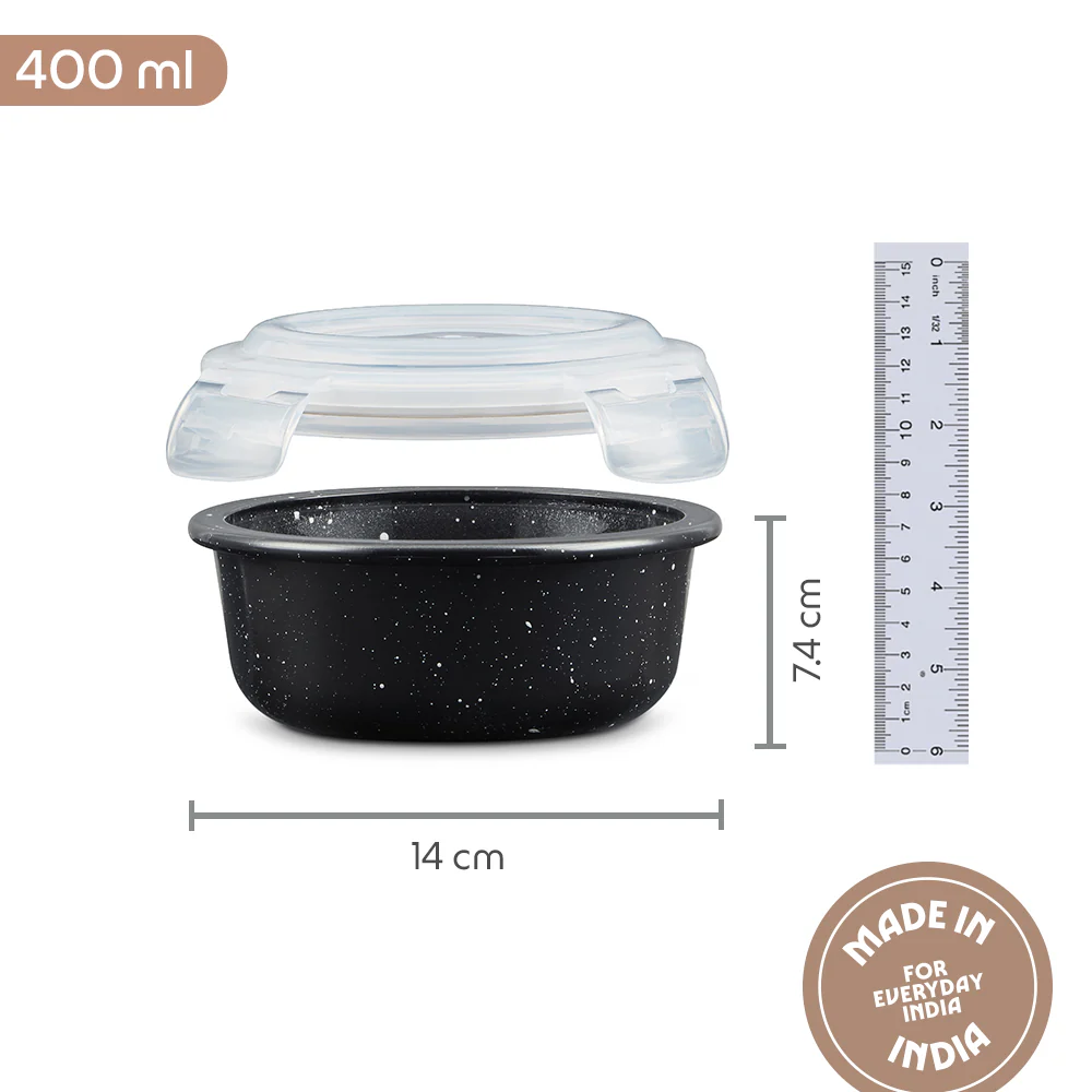 Colors Pebble Black Round Klip n Store - Image 2