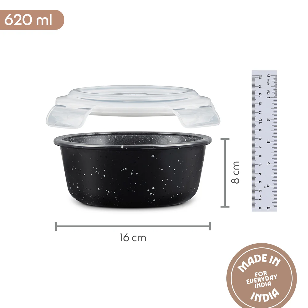 Colors Pebble Black Round Klip n Store - Image 2