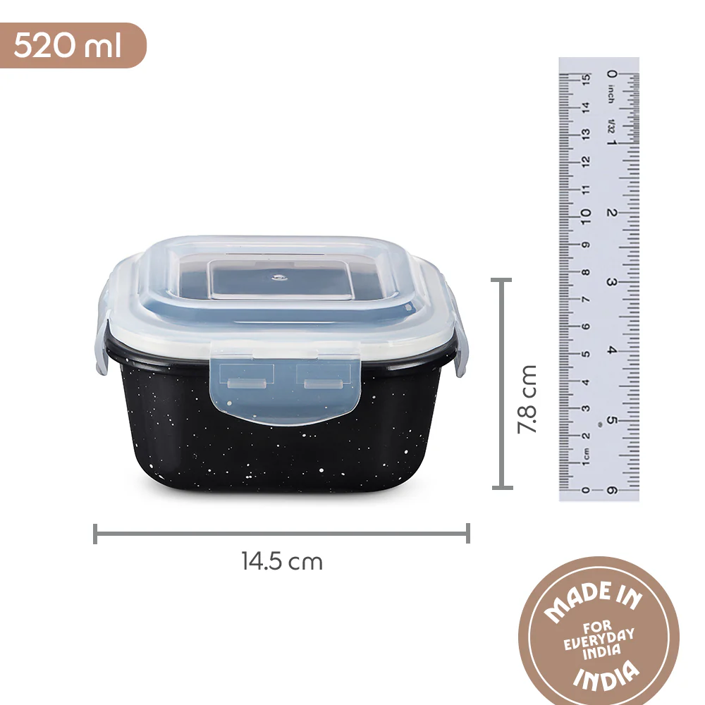 Colors Pebble Black Square Klip n Store - Image 2