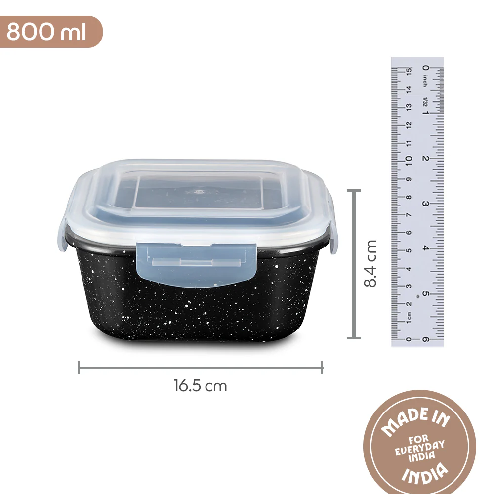 Colors Pebble Black Square Klip n Store - Image 2