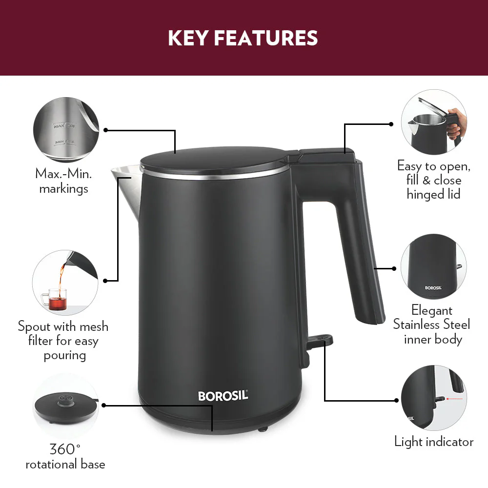 Cooltouch Stainless Steel Electric Kettle - Image 3