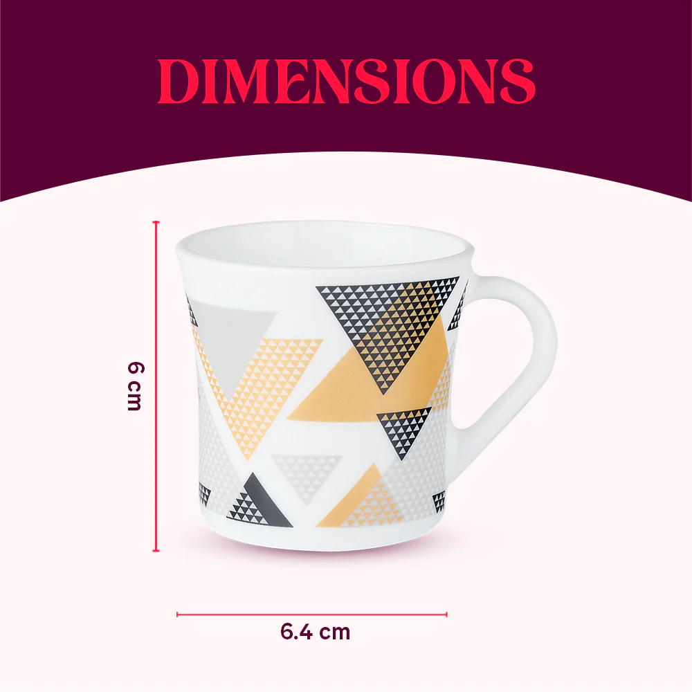 Larah Crysta Nivaah Mug Set, 100ml x 6 - Image 3