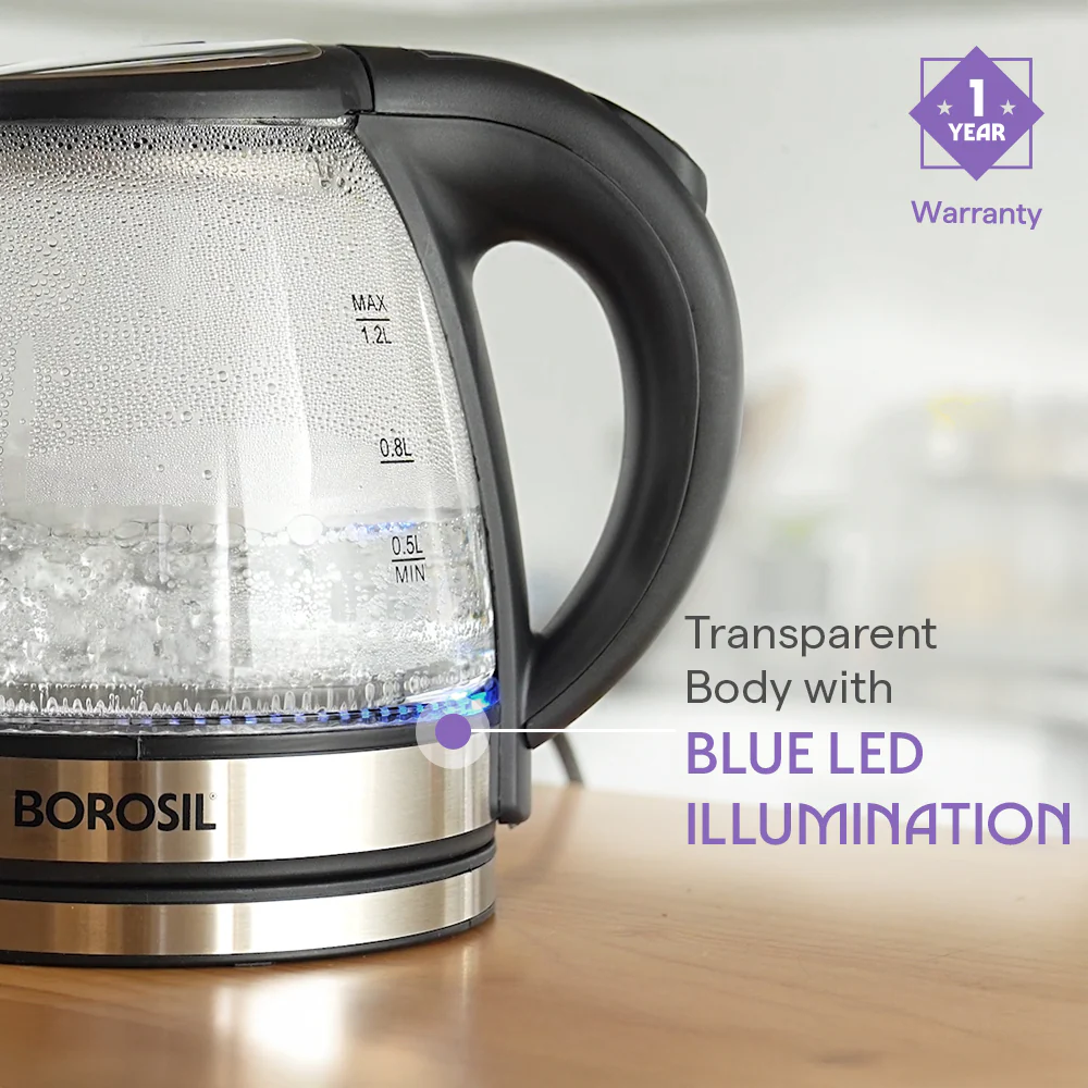 Crystal Electric Glass Kettle - Image 5