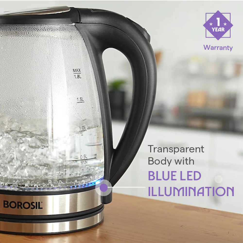 Crystal Electric Glass Kettle - Image 5
