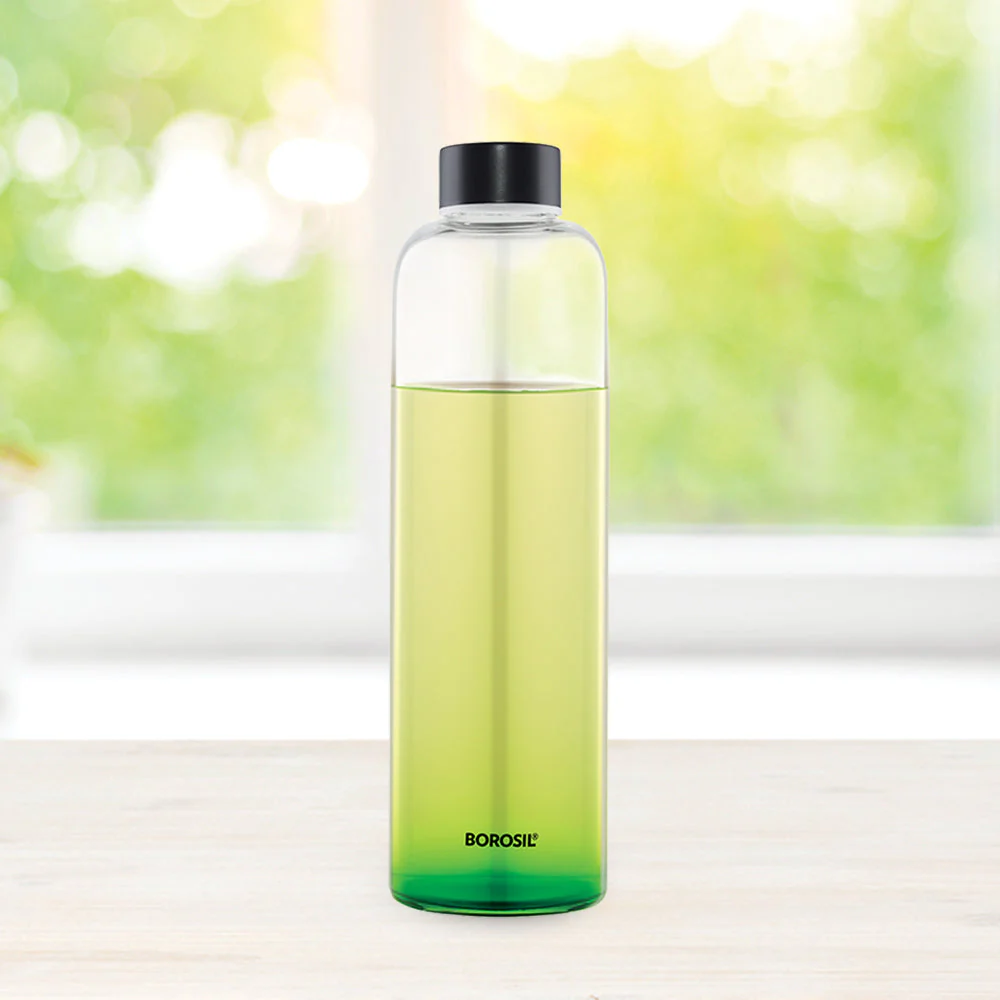 Crysto Narrow Mouth Clear Glass Bottle - Image 3