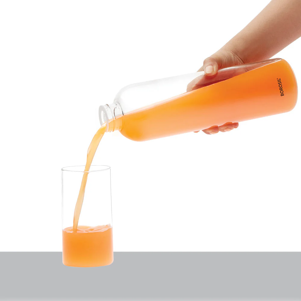 Crysto Narrow Mouth Clear Glass Bottle - Image 6