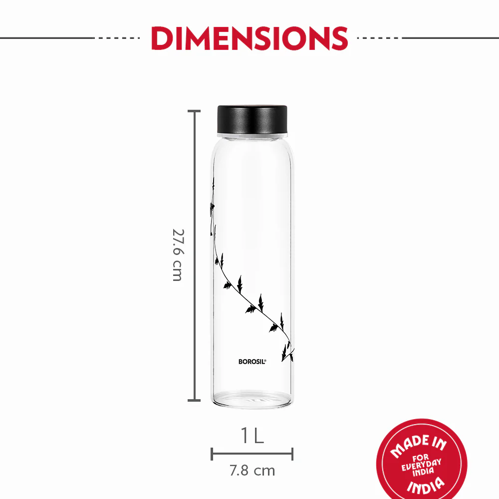 Crysto Black Krip Glass Bottle - Image 3