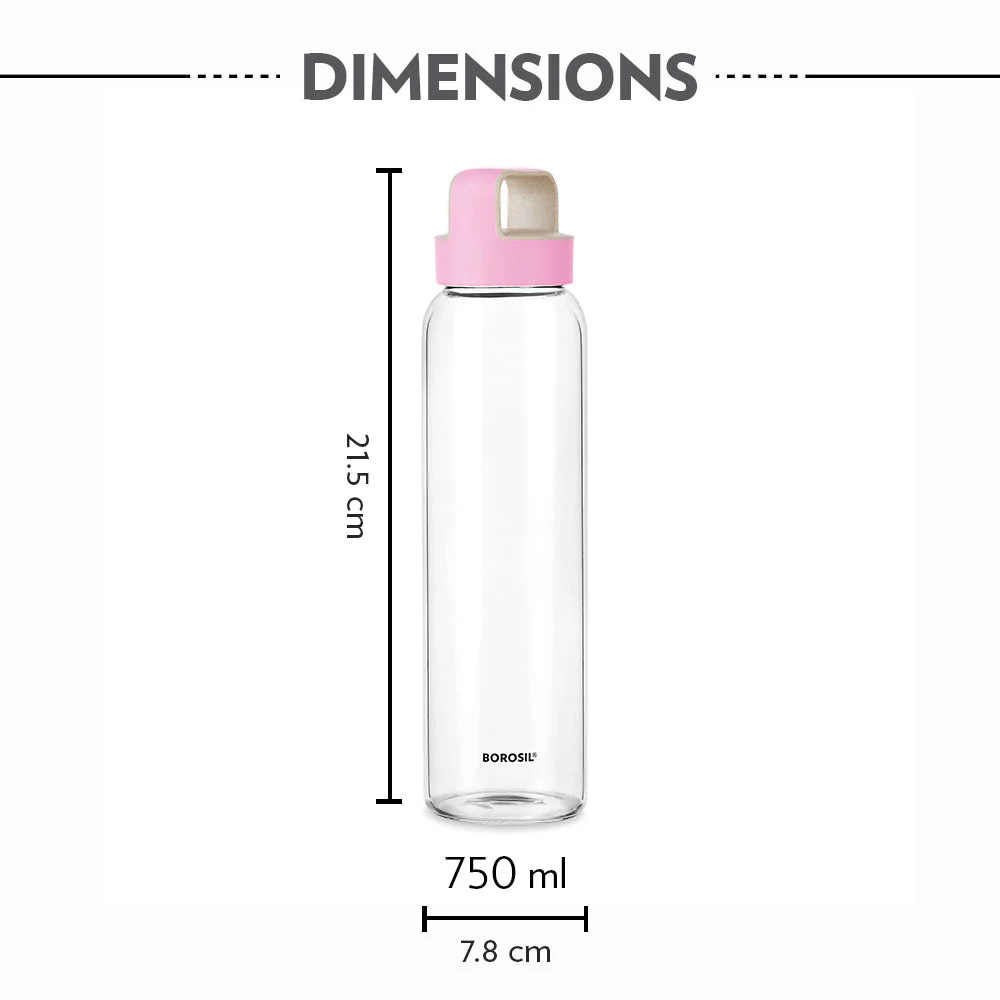 Crysto Wide Mouth Clear Glass Bottle - Image 3