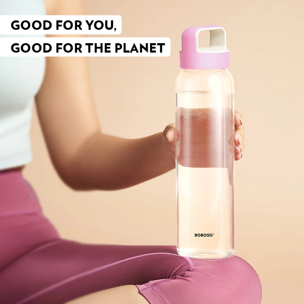 Crysto Wide Mouth Clear Glass Bottle - Image 8