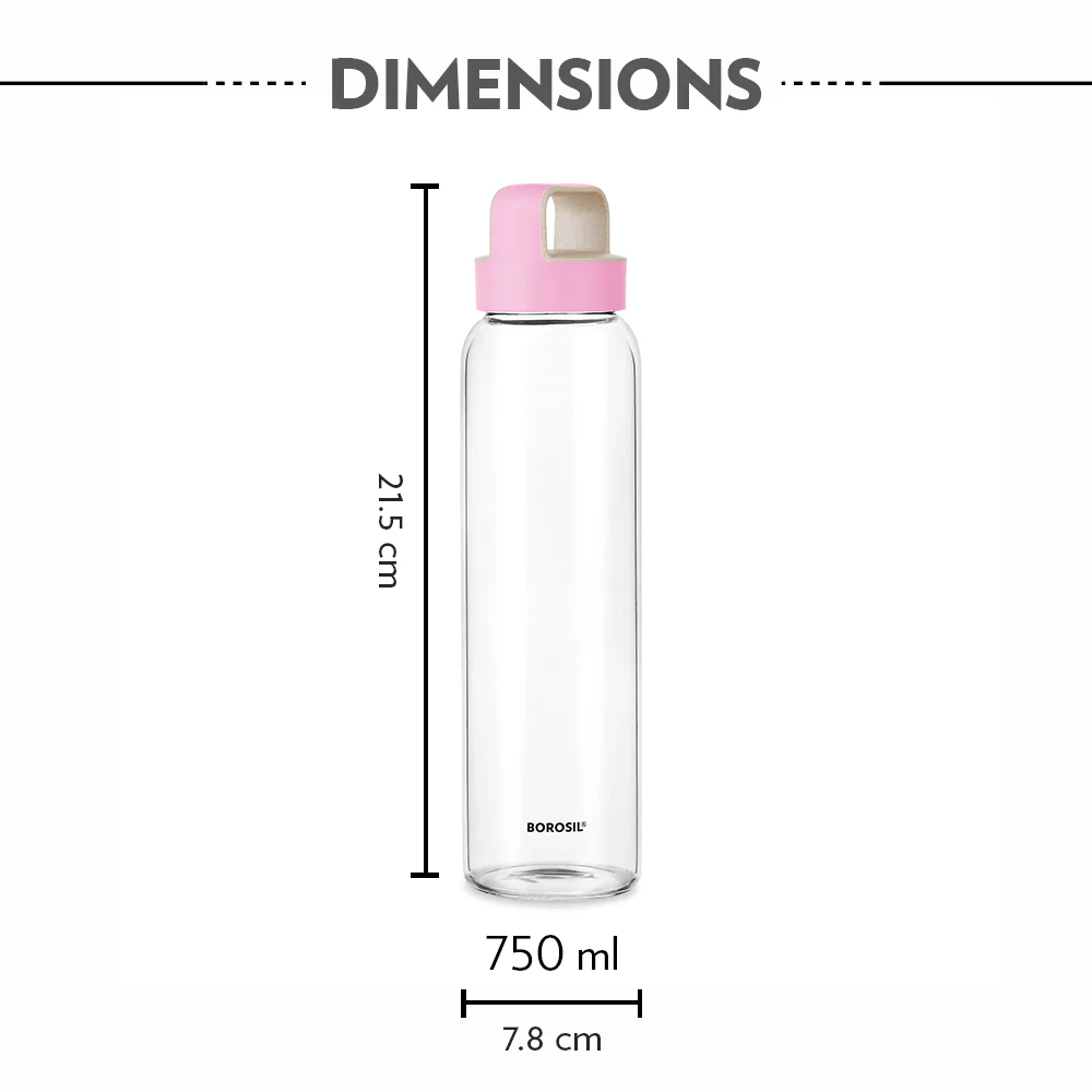 Personalised Crysto Wide Mouth Clear Glass Bottle - Image 3