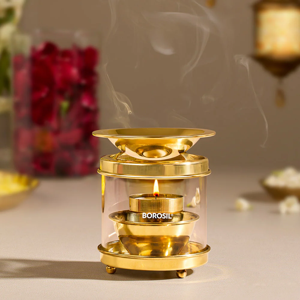 Borosil Brass Diffuser, Medium - Image 8