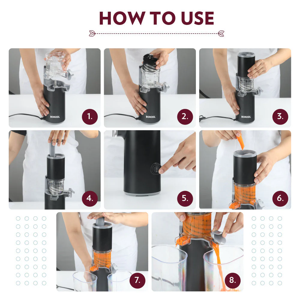 Easy Juice Cold Press Slow Juicer - Image 3