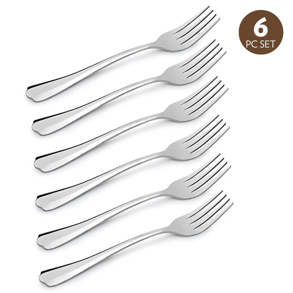Borosil Eva Dinner Fork, Set of 6-18 cm - Image 2