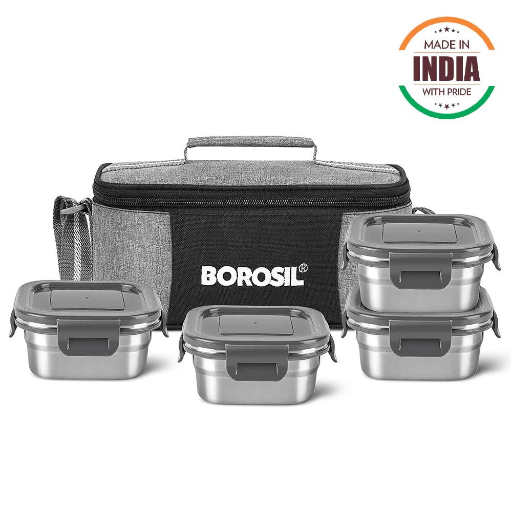 Feast Stainless Steel Square Tiffin Box - Virtual_Bundle - Image 3