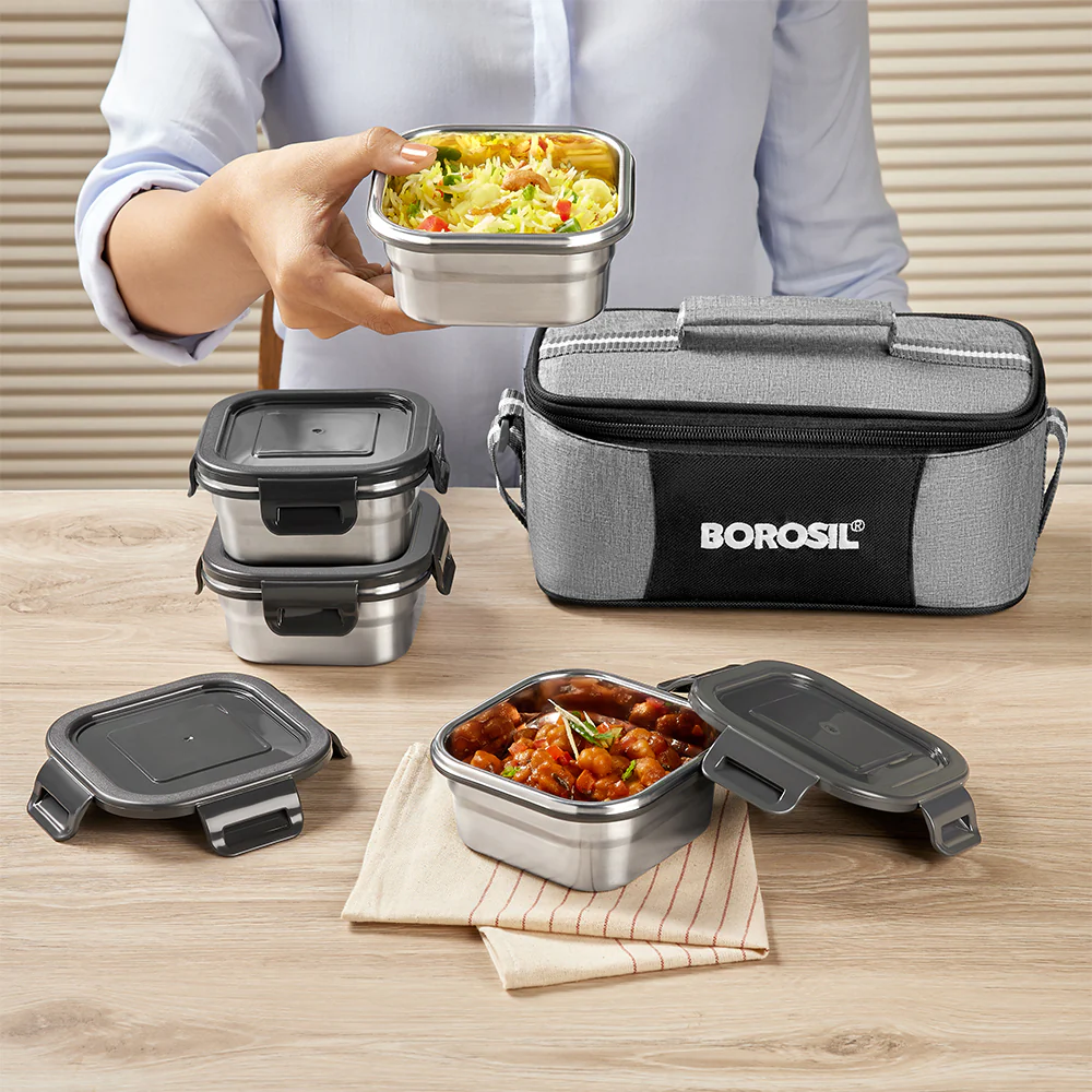 Feast Stainless Steel Square Tiffin Box - Virtual_Bundle - Image 5