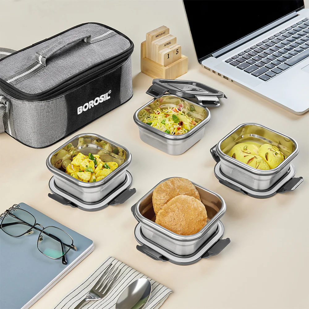 Feast Stainless Steel Square Tiffin Box - Virtual_Bundle - Image 8