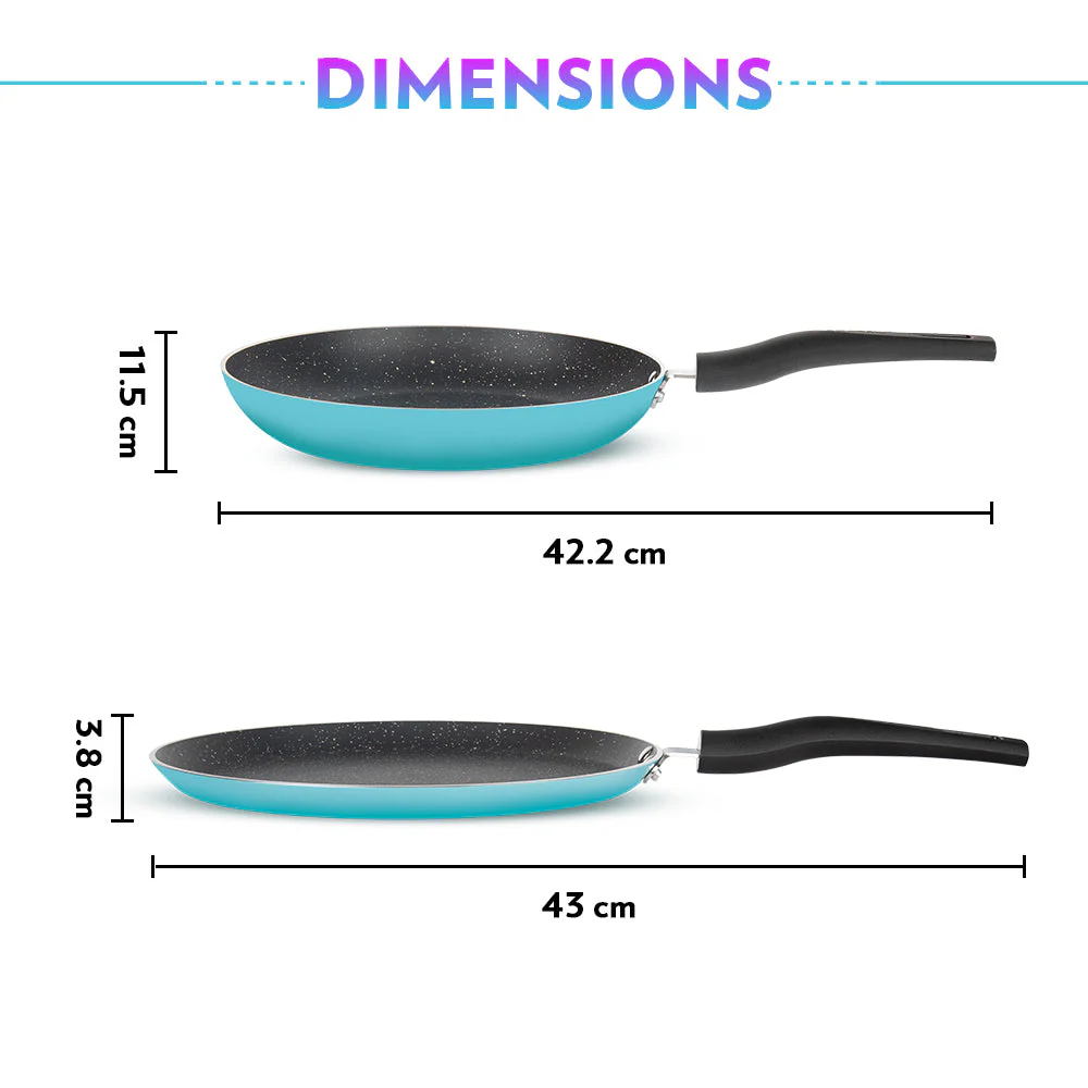 Festive Glory Cookware Set, Blue - Image 3