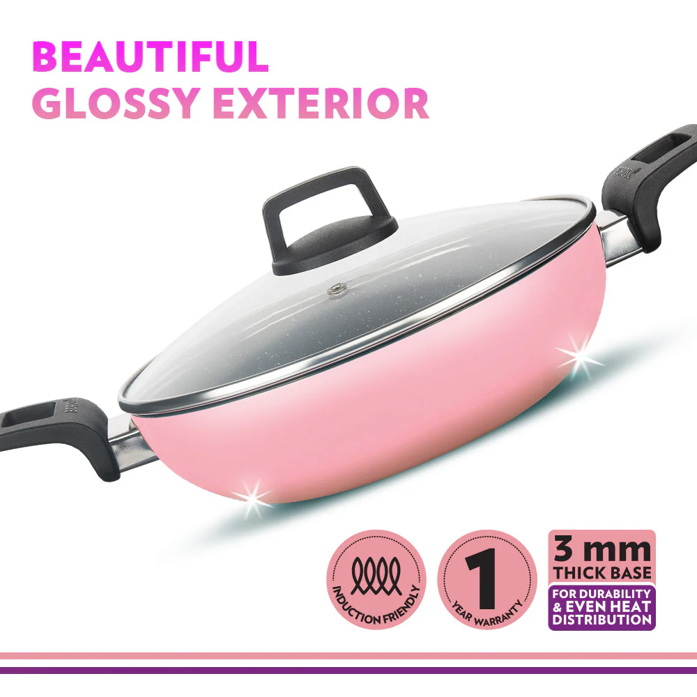 Festive Glory Cookware Set, Pink - Image 4
