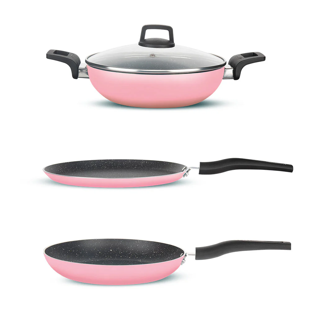 Festive Glory Cookware Set, Pink - Image 2