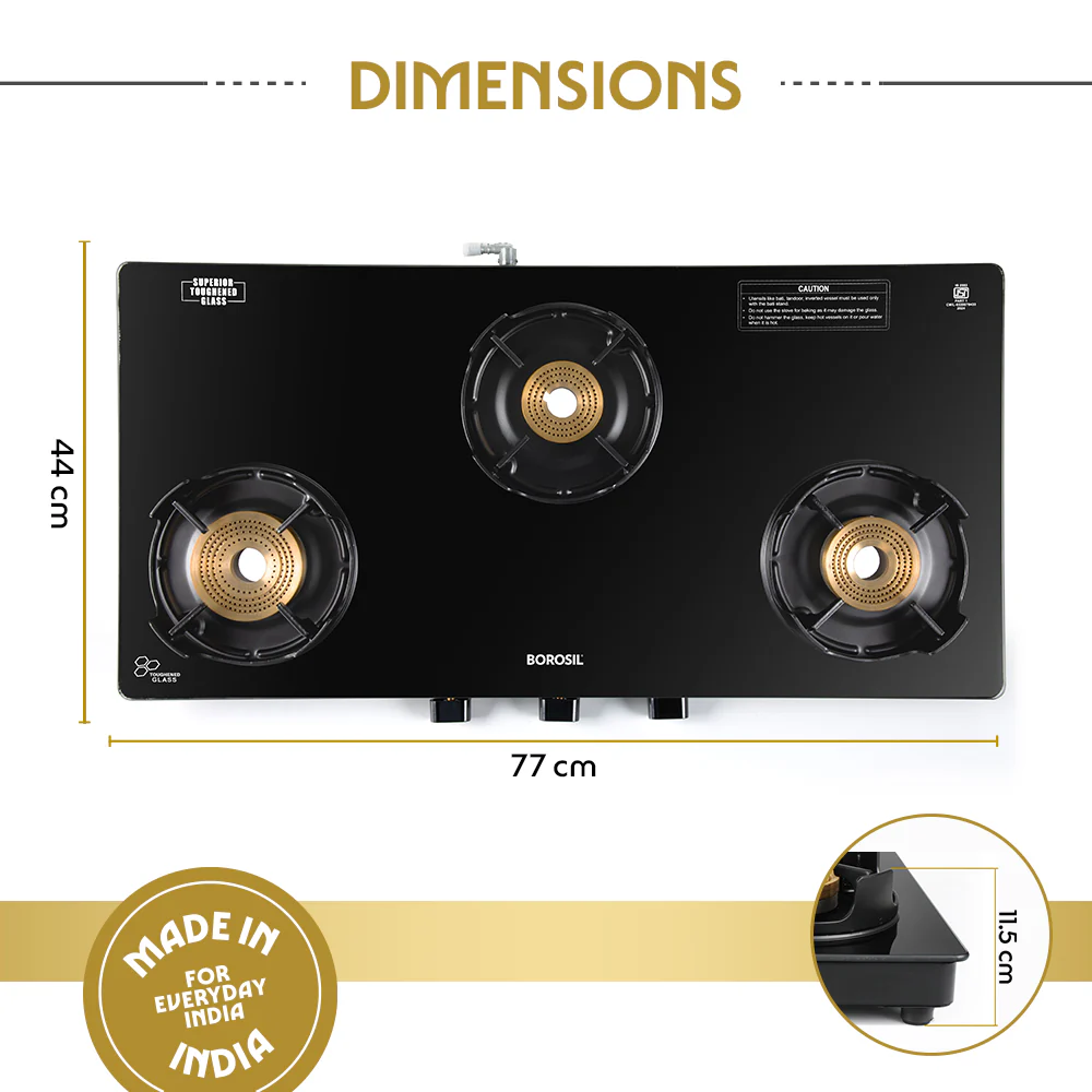 Flame Star Glass-top Gas Stove - Image 3