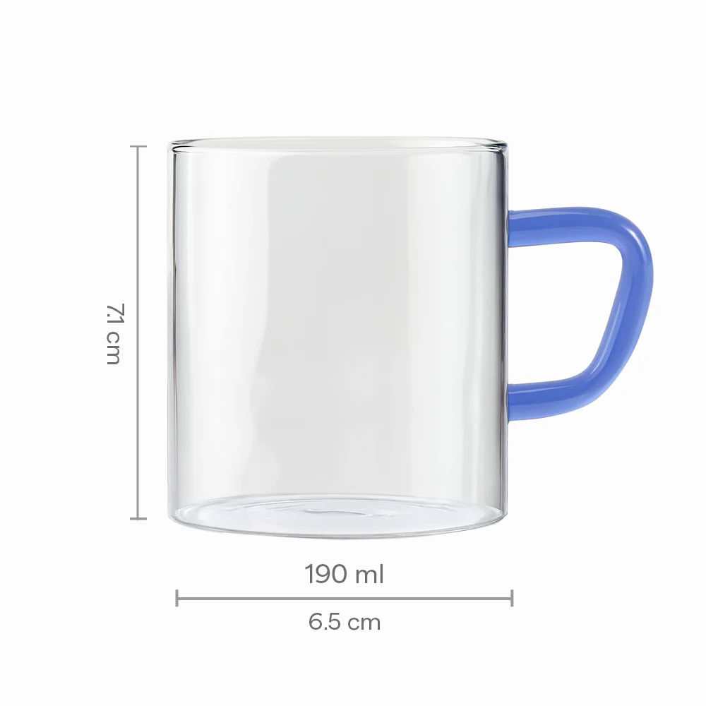 Borosil Blue Vision Classic Mug Set - Image 2