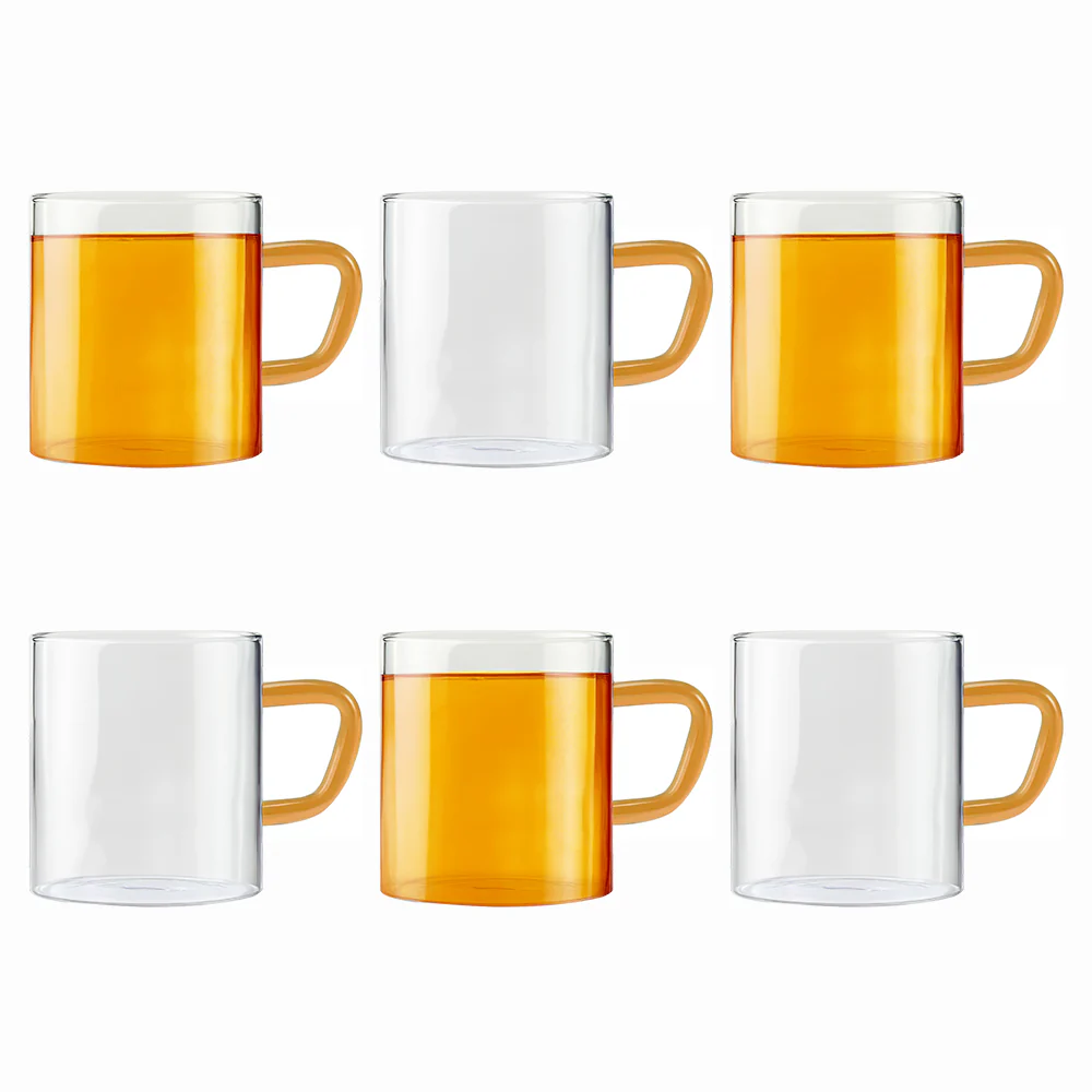 Borosil Yellow Vision Classic Mug Set - Image 3