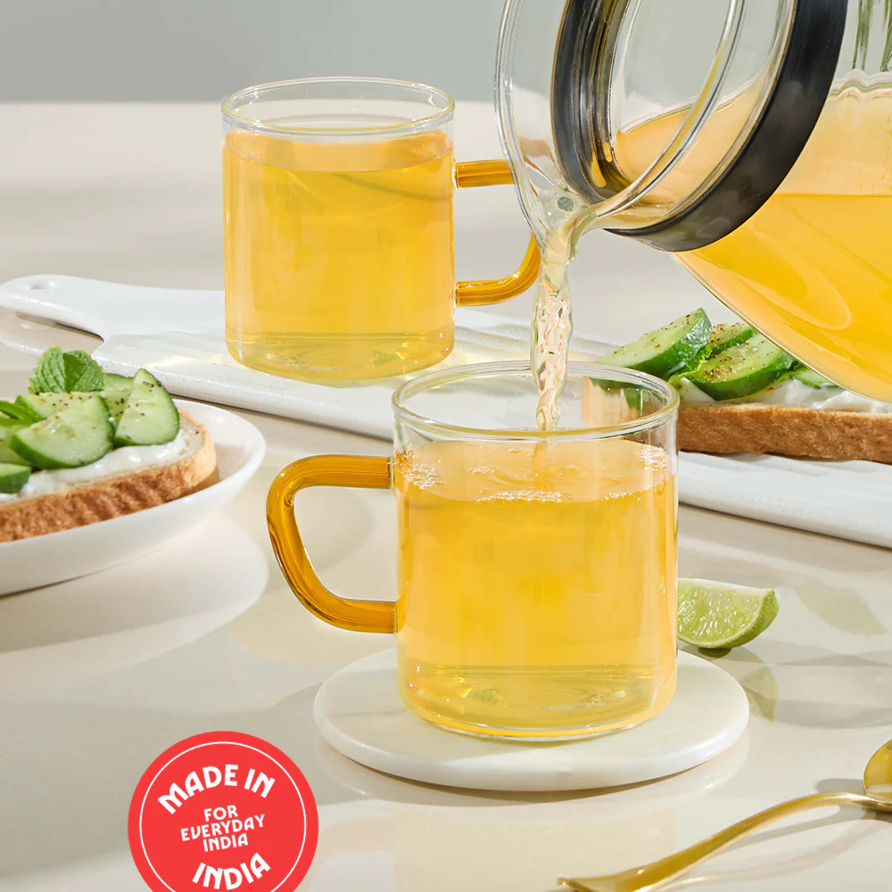 Borosil Yellow Vision Classic Mug Set - Image 7