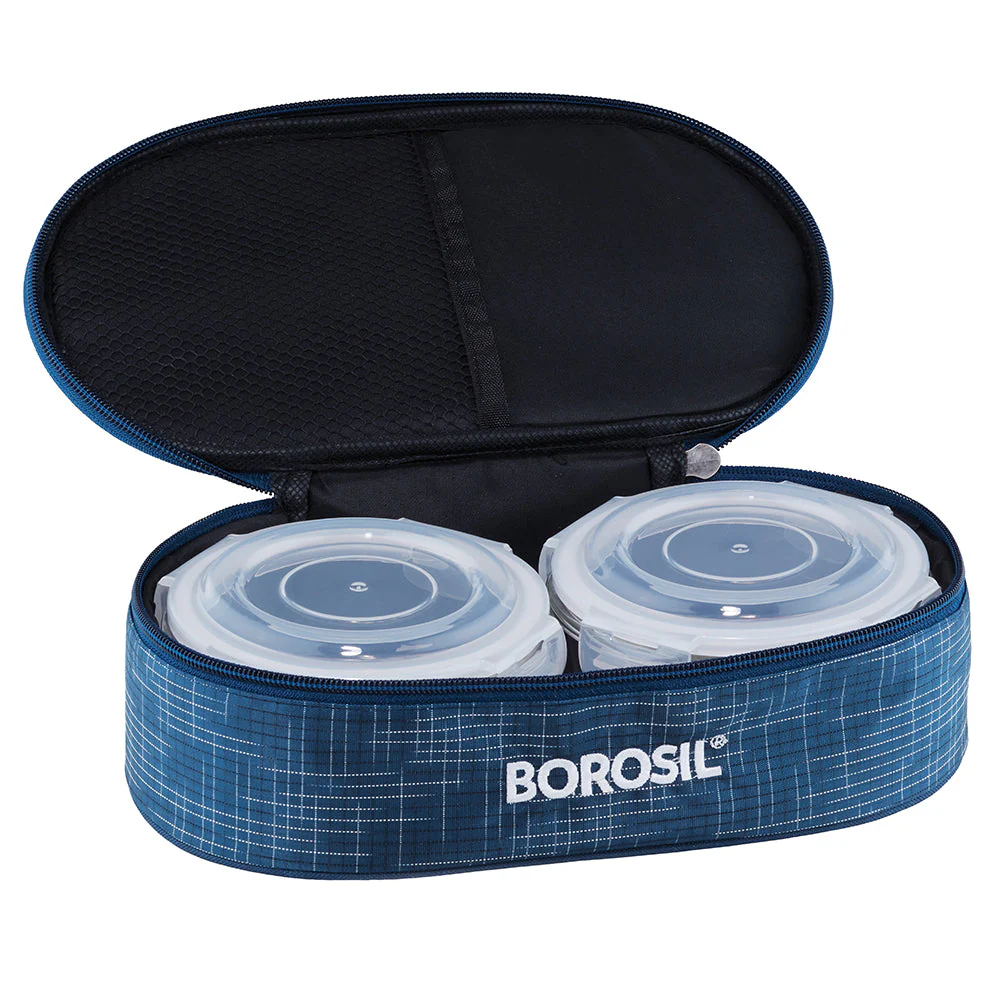 Indigo Round Glass Lunchbox - Image 3