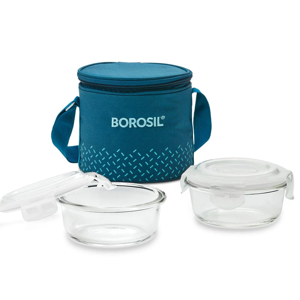Teal Round Glass Lunchbox - Image 2