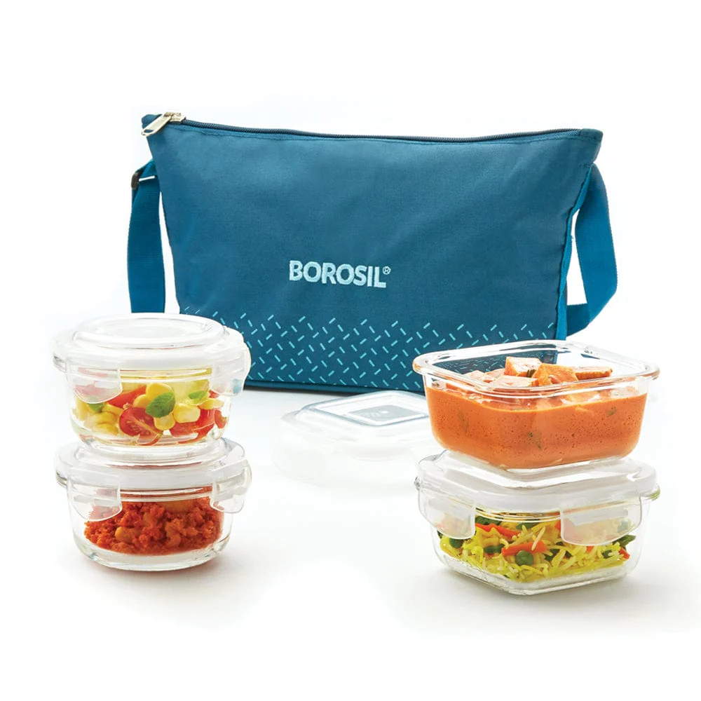 Teal Daisy Universal Glass Lunchbox - Image 3