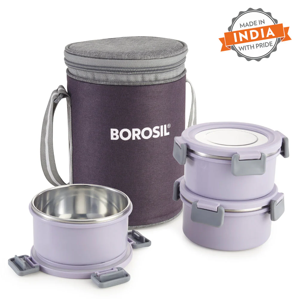 Glory Round Lunchbox, Lavender - Image 3