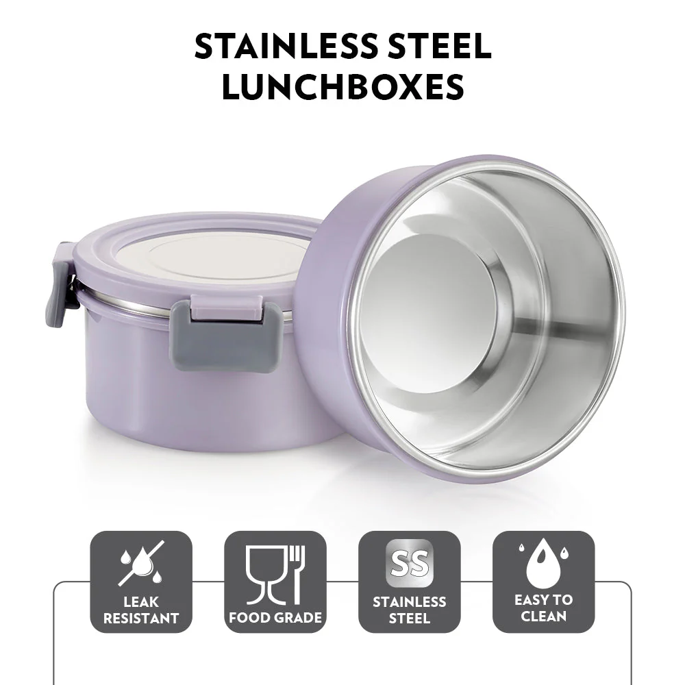 Glory Round Lunchbox, Lavender - Image 7