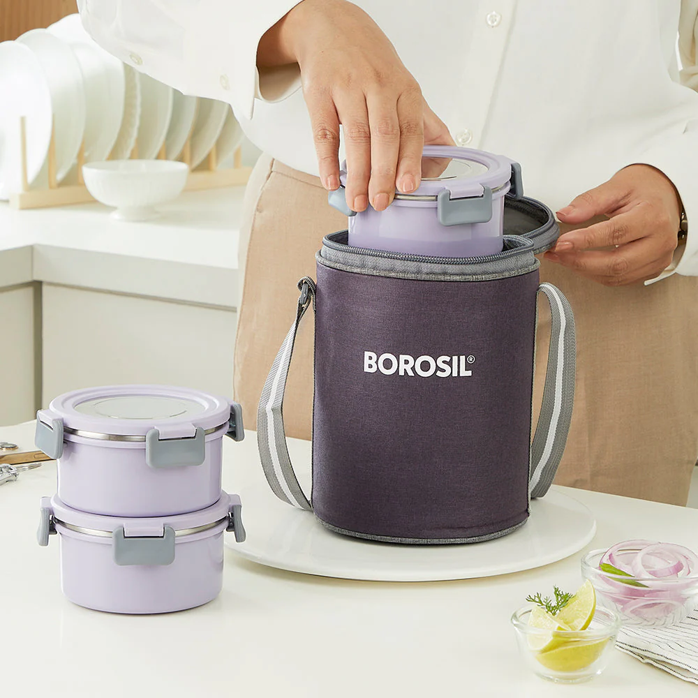 Glory Round Lunchbox, Lavender - Image 8