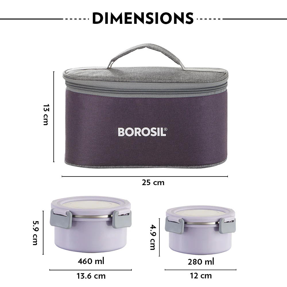 Glory Round Lunchbox, Lavender - Image 4