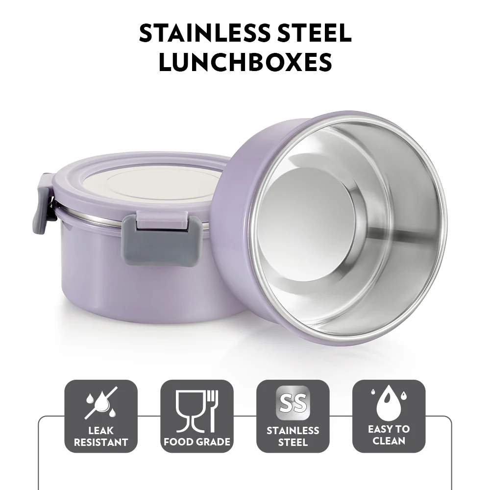 Glory Round Lunchbox, Lavender - Image 7